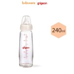 Pigeon (1080)-Bình Sữa Thủy Tinh Cổ Hẹp Pigeon 240ml (Từ 3 Tháng)